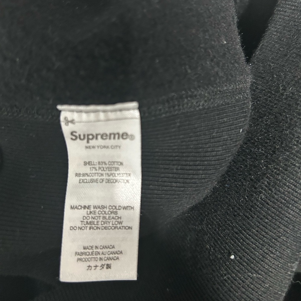 Supreme Black Cross Box Logo Sweatshirt Hoodie Iconic Style EUC!!! GREAT DEAL!!! - Picture 6 of 8